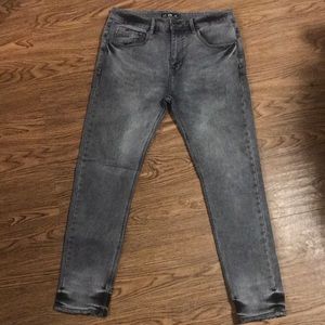 EUC XIOS MENS DENIM GREY WASH SLIM FIT 34x30